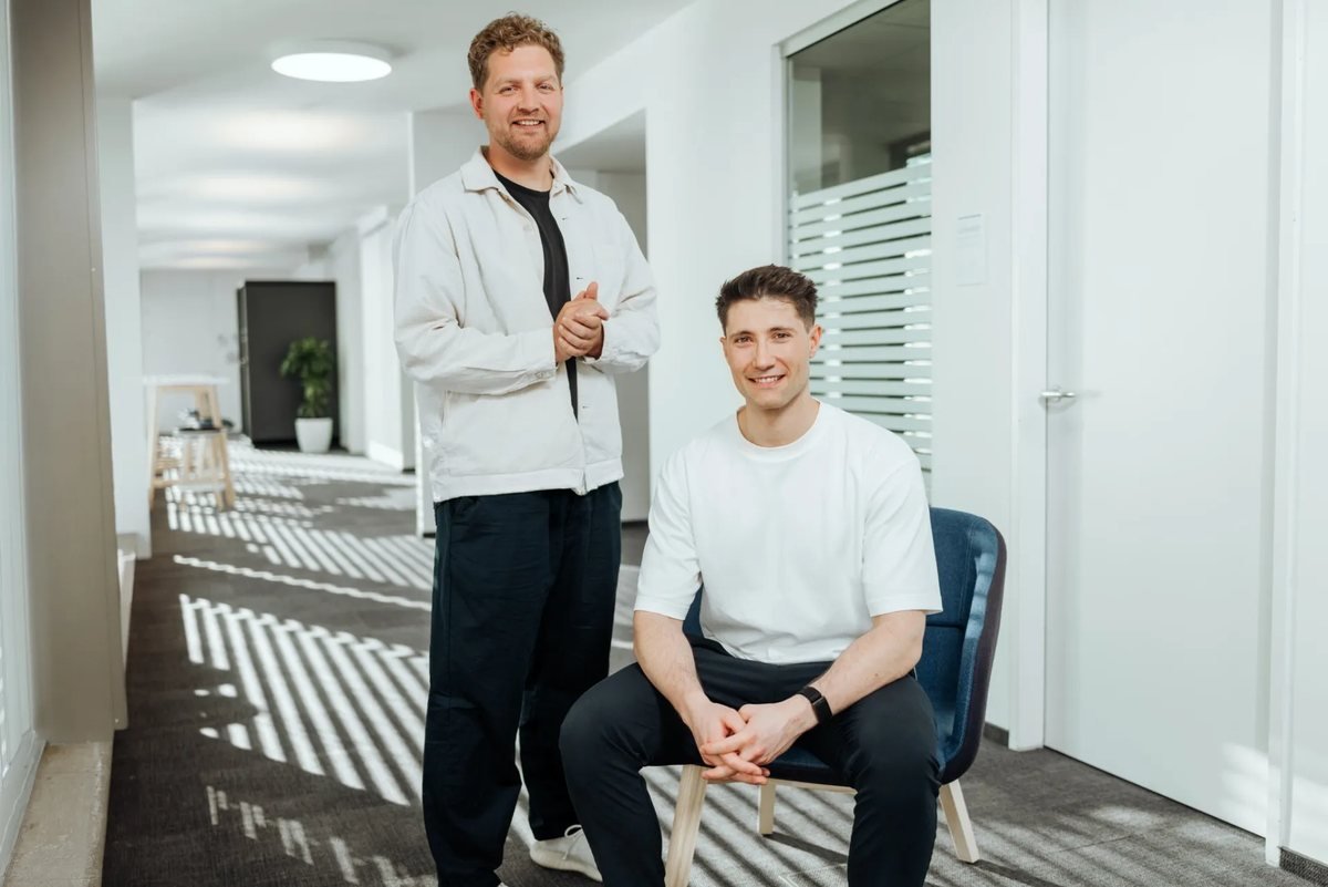 Niklas Stadler und Sven Bombera, Gründer von talient.ai, in Wien